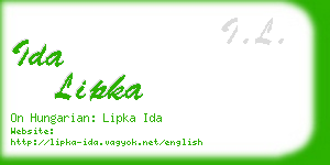 ida lipka business card